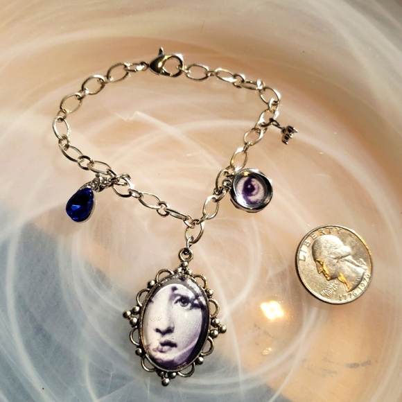 chain BRACELET FORNASETTI ART GOLD EVIL EYE PROTECTION - Picture 4 of 5